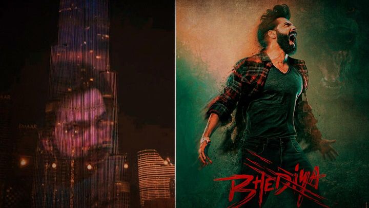 DV Exclusive: Varun Dhawan और kriti Sanon पहुंचे दुबई, Burj Khalifa पर किया ‘Bhediya’ का Promotion