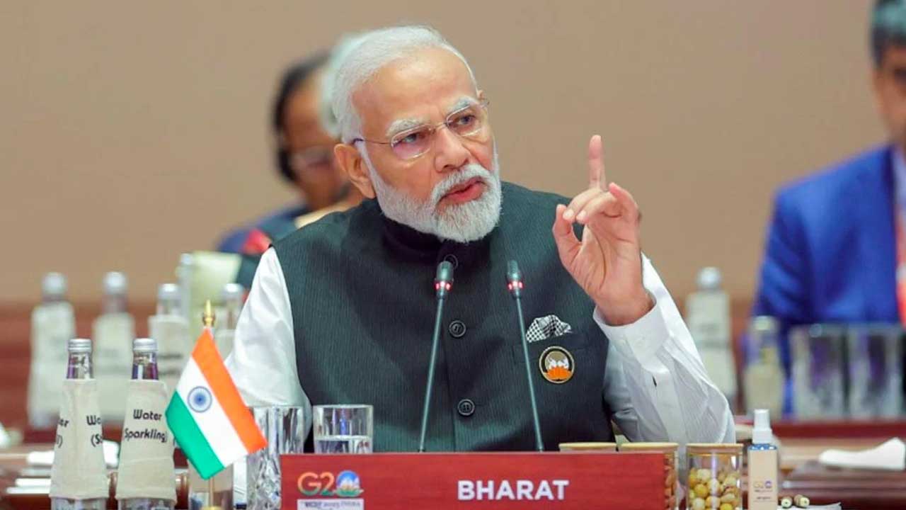 G20 से PM मोदी का बड़ा संदेश, समिट में प्रधानमंत्री के आगे नेमप्लेट पर लिखा दिखा ‘भारत’